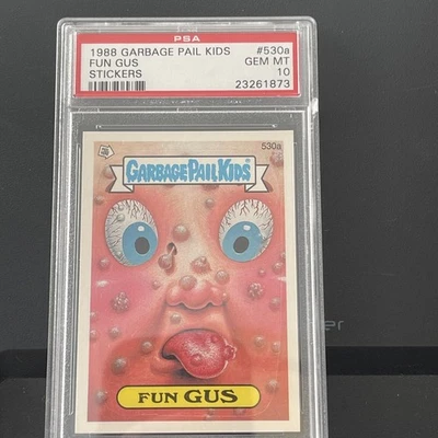 1988 GARBAGE PAIL KIDS SERIES 13 #530A FUN GUS PSA 10 GEM MINT - Image 1 of 2