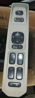 04 05 06 07 2004-2007 Cadillac SRX OEM lado del conductor interruptor de ventana maestra bronceado Foto 1 de 4