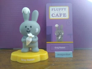 Pop Mart Fluffy House Fluffy Cafe Mini Figure Gray Rabbit - Picture 1 of 1