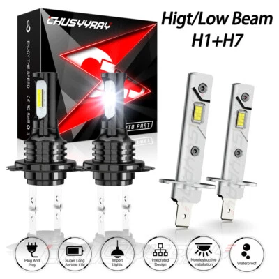 Kit de faros LED blanco diamante 6000K haz alto-bajo para Renault Duster 2013-2016 Foto 1 de 4