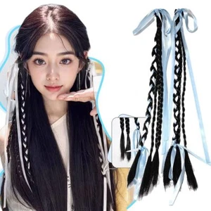 1Pairs Heat Resistant Synthetic Fiber Boxing Braids Cable Knit Long Hair - Picture 1 of 11