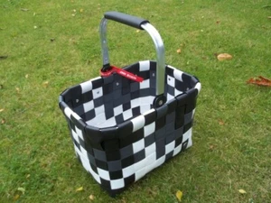 ICE Bag, Einkaufskorb,Einkaufstasche aus recycelten Kunststoffbändern,Klappbügel - Bild 1 von 3