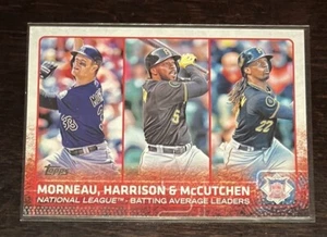 2015 Topps #127 Andrew McCutchen Justin Morneau Josh Harrison LL Baseball Card - Picture 1 of 2