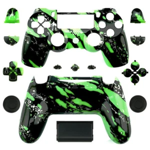 Shell Case Cover Replacement Kit for PS4 Slim Pro Controller Camouflage Green - Picture 1 of 9