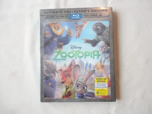 Zootopia Ultimate Collectors Edition 3D Blu-ray DVD Lenticular Slipcover Disney - Picture 1 of 3