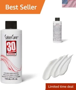 Cream Developer 30 Volume 4 Oz - Stabilized Extra Lift Formula for Vibrant Looks - Picture 1 of 9