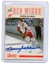 NORM ULLMAN 12-13 Panini Classic Signatures SP AUTOGRAPH auto DETROIT RED WINGS