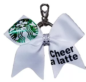 Starbucks Cheer A Latte Key chain Cheer Hair Bow - Picture 1 of 1