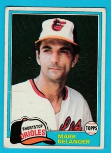 BASEBALL - NO. 641 - MARK  BELANGER  OF  ORIOLES - TOPPS - 1981 - Bild 1 von 2