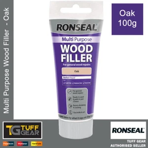 Tubo de reparación resistente y duradero de relleno de madera multiusos de roble Ronseal 100 g - Imagen 1 de 1