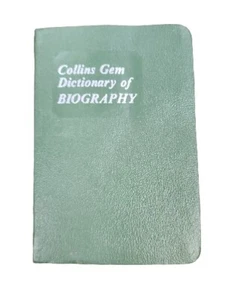 1971 Collins Gem Dictionary of Biography Edited by James Mallory, B.A. - Picture 1 of 16