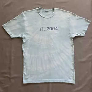 VTG 2000s Florida International University Shirt Mens Medium Blue Tie Dye 2004 - Picture 1 of 11