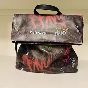 DKNY New York - Fold Over with Zipper Compartment Large Backpack - Carry On - Picture 1 of 8