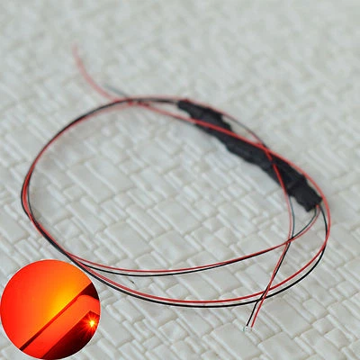 10 x auto flash blink twinkle red #0402 SMD nano led Wired Police ambulance car - Image 1 of 3