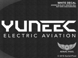 Yuneec custodia per finestra logo aviazione elettrica adesivo decalcomania tifone H 520 drone ST16 - Foto 1 di 13