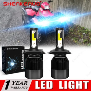 2PC 8000K LED Headlight bulbs for Polaris Sportsman 335 1999-2000; ATV 4 wheeler - Picture 1 of 12