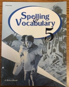 BEKA BOOK Spelling And Vocabulary 5 TEST KEY Teacher Homeschooling Student GUC - Bild 1 von 5
