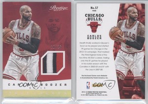 2013-14 Panini Prestige True Colors Materials Prime /25 Carlos Boozer #57