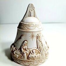 Christmas Nativity Bell 1990 National Shrine Our Lady of Snows Porcelain Bell 