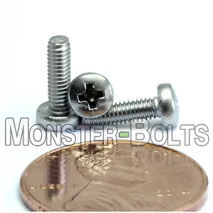 Qty - 5,000 M2.5 x 8mm DIN 7985A Phillips Pan Machine Screw, A2 Stainless Steel - Picture 1 of 2