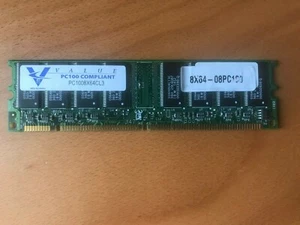 Viking PC1008X64CL3, 64MB 100Mhz ECC 3.3V 168Pin - See Photo - Picture 1 of 1