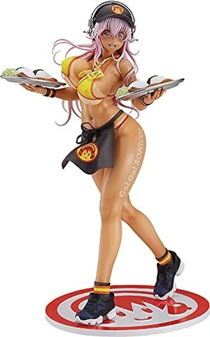 Super Sonico Bikini Waitress Ver. 1/6 Scale ABS & PVC Painted Figure Cover
