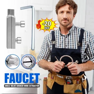 Water-tap Broken Screw Extractor Sturdy Home Faucet Angle Valve Wire Extractor  - Picture 1 of 12