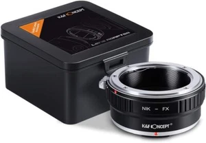 K&F Concept Mnaual Lens Adapter for Nikon AI/F Lens to Fujifilm Fuji X Cameras - Picture 1 of 7