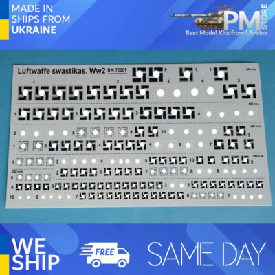 Dan Models 72009 1/72 WW2 Luftwaffe insignia decal for aircraft - Image 1 of 2