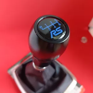 BLACK 6SP SPORT ALUMINUM SHIFT GEAR KNOB for FOCUS MK3 MK4 FIESTA RS ECOBOOST ST - Picture 1 of 7