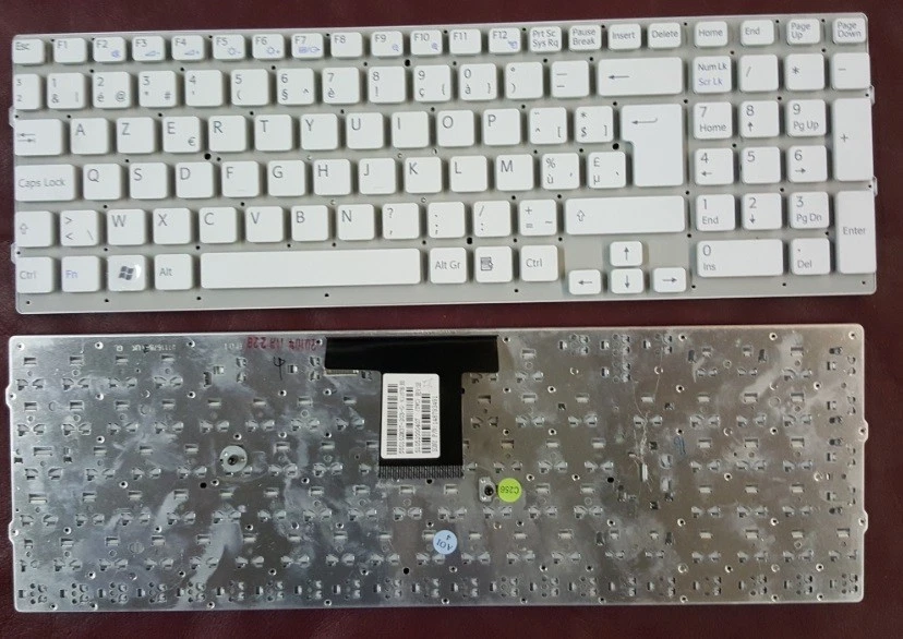 Keyboard French Azerty Sony Vpc-Eb 550102M37-203-G 148793491 White Bla - Image 1 of 1