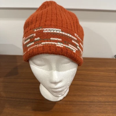 LL Bean Kids зимняя шляпа красновато оранжевый крышка - флис внутри - дети большой - Изображение 1 из 4