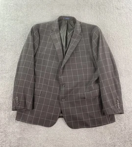 Traje Chaqueta Stafford 54 R Taupe Poliéster Lana Ventana Grande y Alto Calce Clásico - Imagen 1 de 14