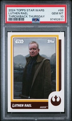 LUTHEN RAEL 2024 Topps Star Wars #88 Throwback Thursday PSA 10 GEM MINT LOW POP - Image 1 of 2