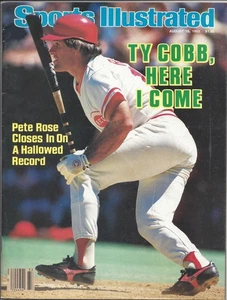 1985 8/19 Sports Illustrated rivista baseball Pete Rose Cincinnati Reds NEWSTND - Foto 1 di 1