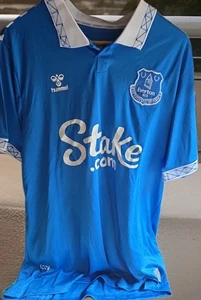 Camiseta de fútbol local Everton 2023/24 para hombre XL Hummel nueva con etiquetas - Imagen 1 de 7