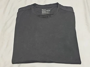 MINISTRY OF SUPPLY schwarzer leichter Merino-Pullover aus Verbundwerkstoff L/S Größe Large - Bild 1 von 8