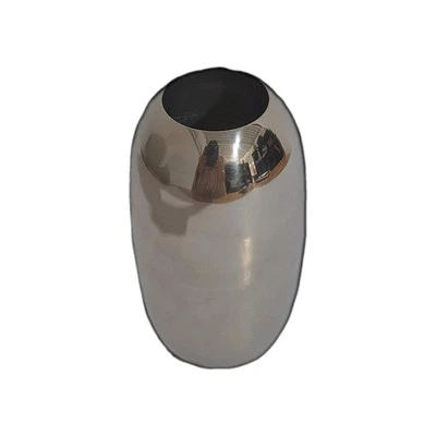 Kaheku moderne Metall Vase LAVAR Vernickelt NEU Silber 15 cm Hoch - Bild 1 von 2