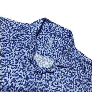 Camisa Polo Johnnie O Para Hombres Extra Grande Azul Peso Pluma Hoja Malibú Costera XL - Imagen 1 de 10