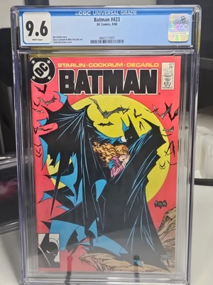 BATMAN 1988 #423 CGC 9.6 NM+ 1ST PRINT CLASSIC COVER TODD MCFARLANE JIM STARLIN - Image 1 of 4