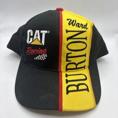 Gorra CAT Caterpillar Racing Ward Burton negra amarilla NASCAR #22 de colección rara Foto 1 de 4