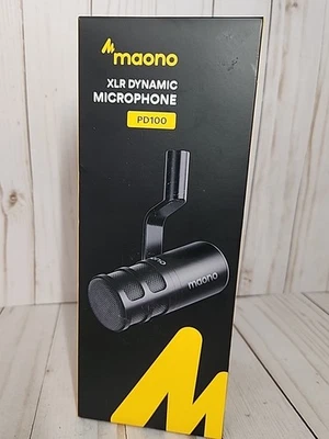 Maono XLR dynamic microphone PD100 podcast microphone NEW - Image 1 of 4