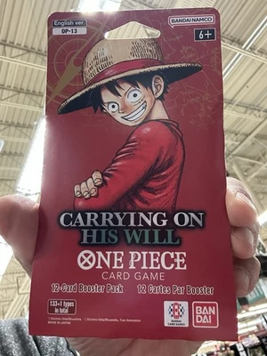 (6) Una pieza - OP13 - Llevando a su voluntad **Sellado** ¡Paquete de refuerzo de 12 cartas! $ Foto 1 de 2