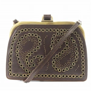 3. Dries Van Noten Shoulder Bag With Eyelets Leather Brown /An3 Ladies - Picture 1 of 10