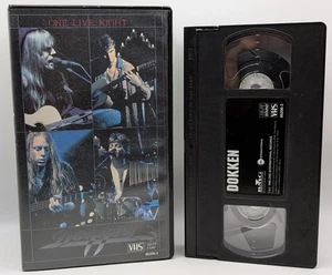 Dokken One Live Night VHS 1994 The Stand Redondo Beach CA - Picture 1 of 3