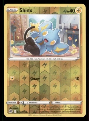 Shinx SWSH09: Brilliant Stars #049/172 Common Reverse Holo Pokemon LP - Image 1 of 2