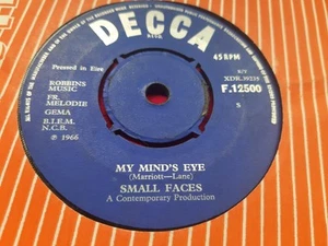 SMALL FACES - SCARCE IRISH PRESS 7" 45 - MY MIND'S EYE - 1966 - Decca - Picture 1 of 12