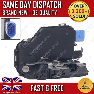 VW TRANSPORTER T5 / T6 FRONT RIGHT DRIVER DOOR LOCK LATCH ACTUATOR MECHANISM - Image 1 of 4