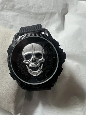 ed hardy reloj calavera, reloj hombre, nº:104,48mm caja, bisel estriado,3 dimensiones. Foto 1 de 4