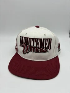 Vintage Umass Minutemen Shadow Laser Sports Specialties SnapBack Hat Cap 90s - Picture 1 of 12